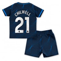 Dres Chelsea Ben Chilwell #21 Preč pre deti 2023-24 Krátky Rukáv (+ trenírky)